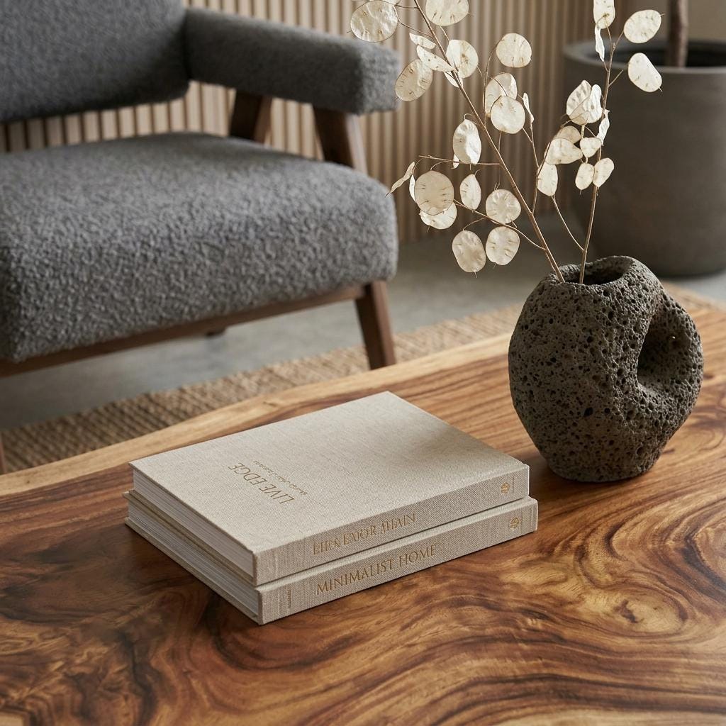 Live Edge Coffee Table, Rustic Solid Wood Table for Natural Farmhouse Living Room - WCT0018