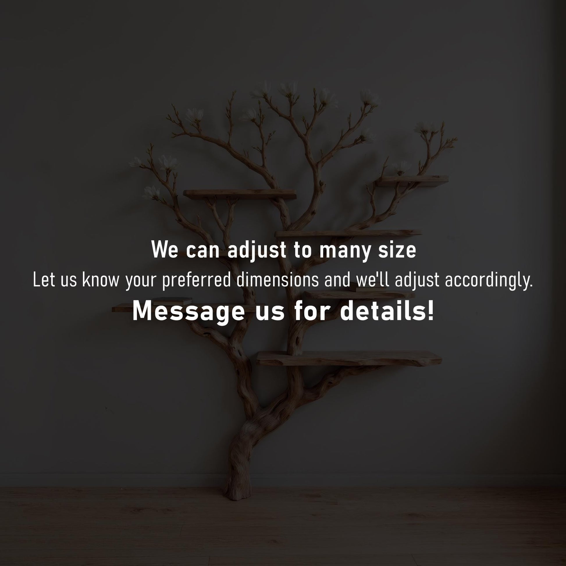 Tree bookshelf art driftwood shelf wall mounted bookcase solid wood bookshelves decor for living room