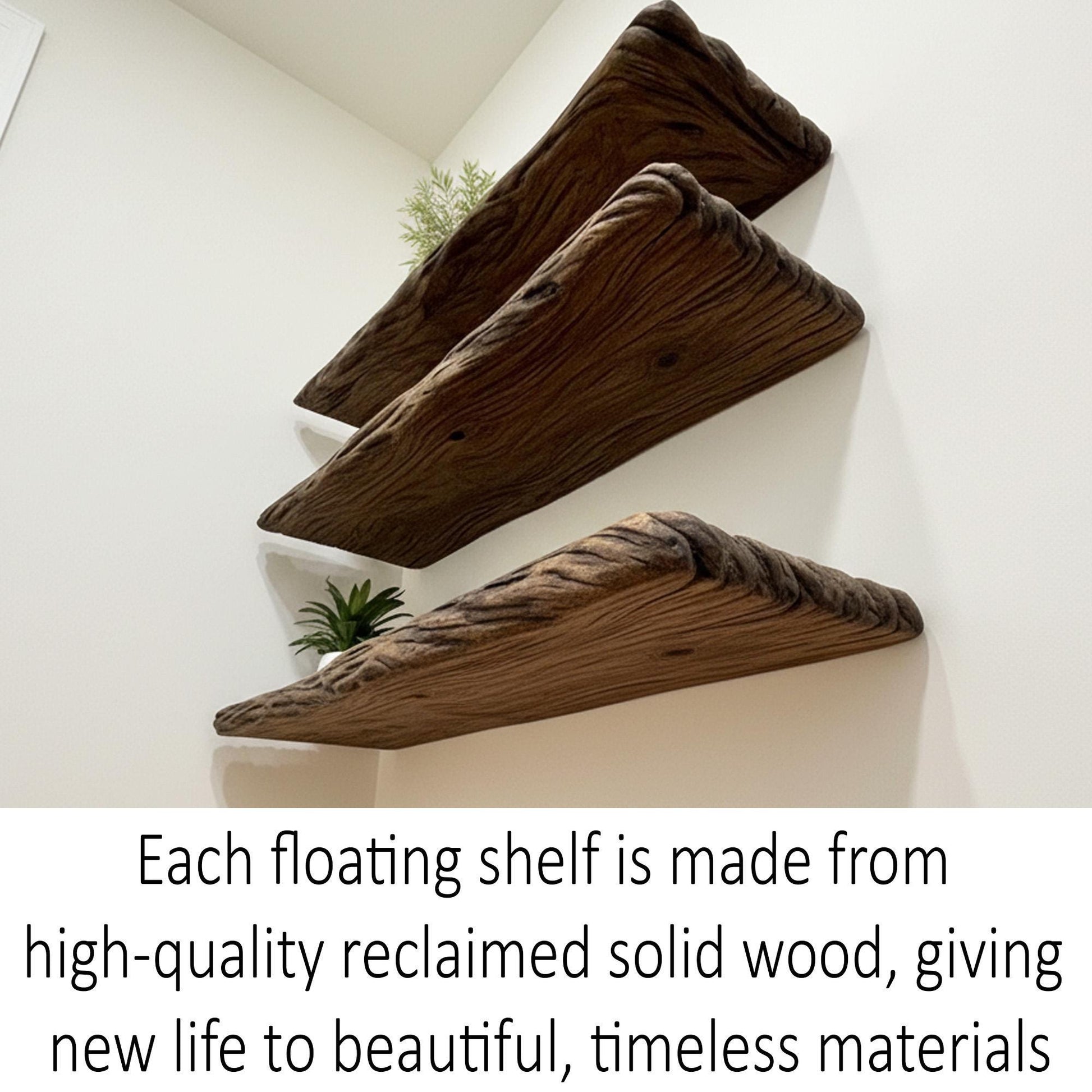 Live edge floating shelf handcrafted carved floating wood shelf wall mounted shelf solid wood hanging floating shelves