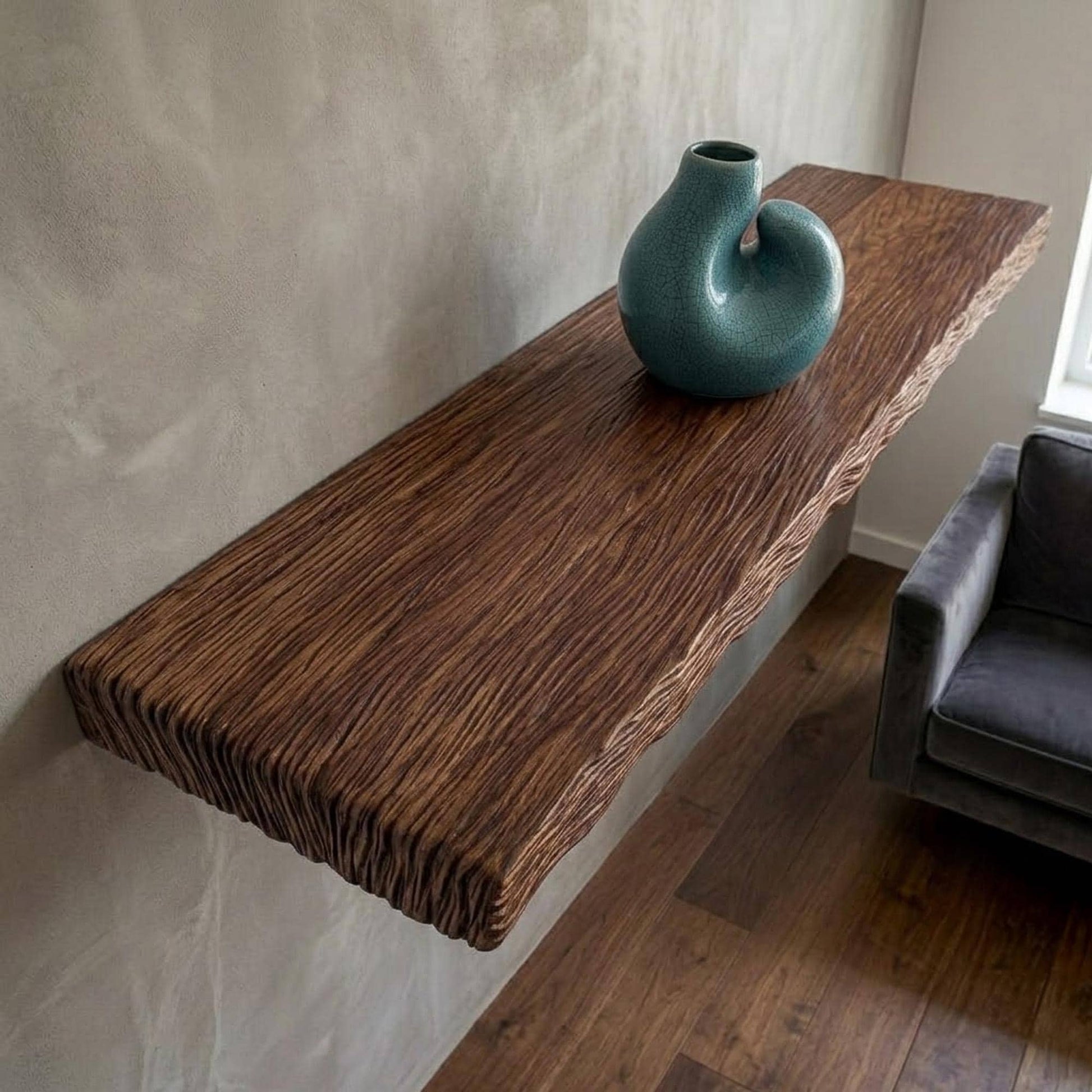 Live edge wood floating shelves unique scupture solid wood wall mounted shelf handmade furniture decor home